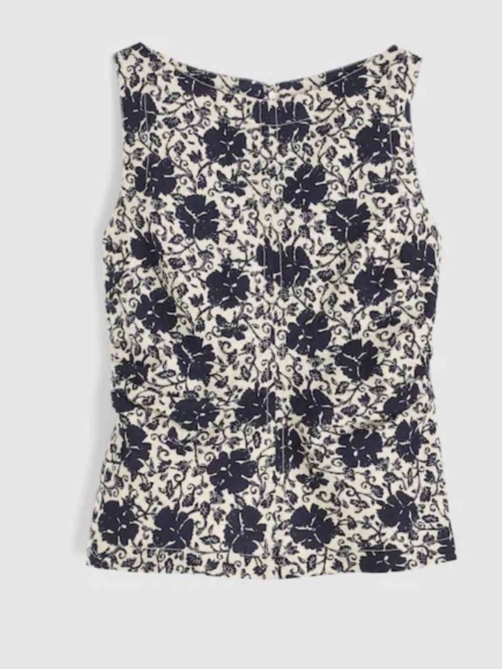 Madewell Cinched Boatneck sleeveless Linen Top - Picture 5 of 8